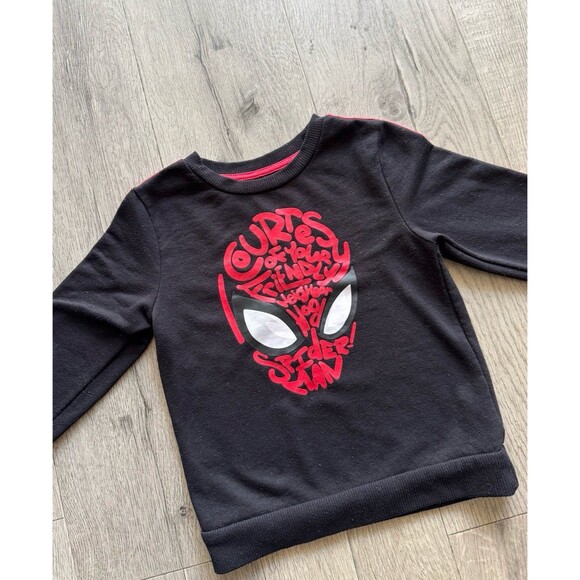 Marvel Spider-Man Sweater Size 4T Black and Red - Picture 1 of 3